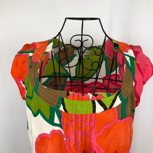 Beth Bowley silk floral top 6 - Picture 2 of 7